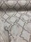 1 Yard Barriester Natural Embroidered Drapery Fabric with Lurex Yarn 56 Inches Wide